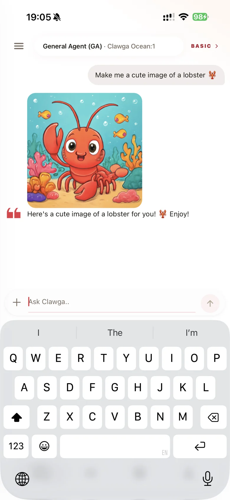 A chat with Clawga